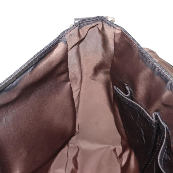 LOUIS VUITTON Damier Geant Petite Message Shoulder Bag Black M93618 Auth 152117