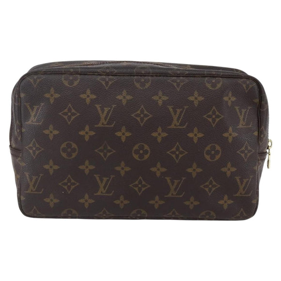 LOUIS VUITTON Monogram Trousse Toilette 28 Clutch Bag M47522 LV Auth 152122