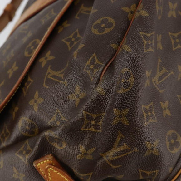 LOUIS VUITTON Monogram Saumur 35 Shoulder Bag M42254 LV Auth 152126