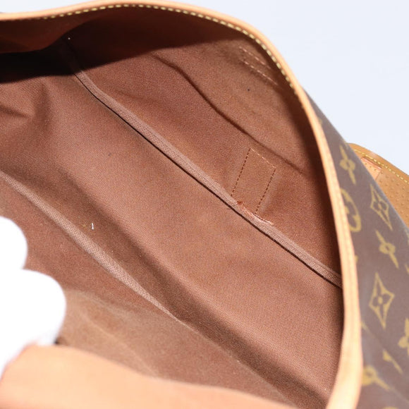 LOUIS VUITTON Monogram Saumur 35 Shoulder Bag M42254 LV Auth 152126