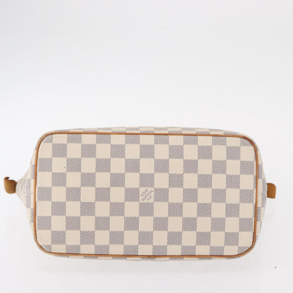 LOUIS VUITTON Damier Azur Saleya PM Tote Bag N51186 LV Auth 152128