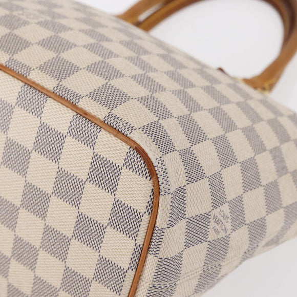 LOUIS VUITTON Damier Azur Saleya PM Tote Bag N51186 LV Auth 152128