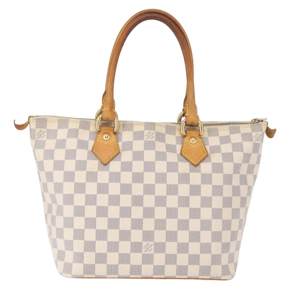 LOUIS VUITTON Damier Azur Saleya PM Tote Bag N51186 LV Auth 152128