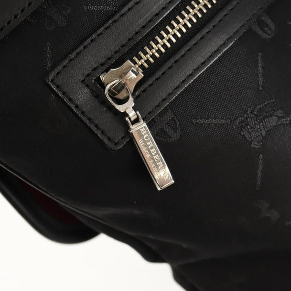 BURBERRY Black label Shoulder Bag Canvas Black Auth 152131