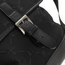 BURBERRY Black label Shoulder Bag Canvas Black Auth 152131-10