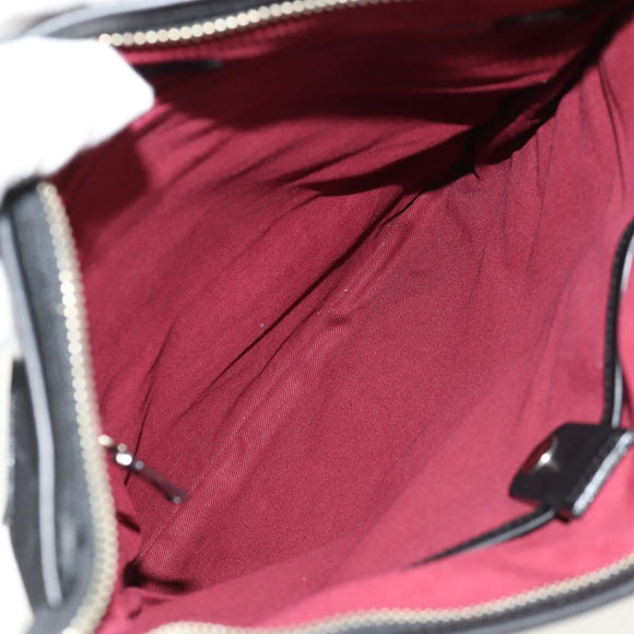 BURBERRY Black label Shoulder Bag Canvas Black Auth 152131