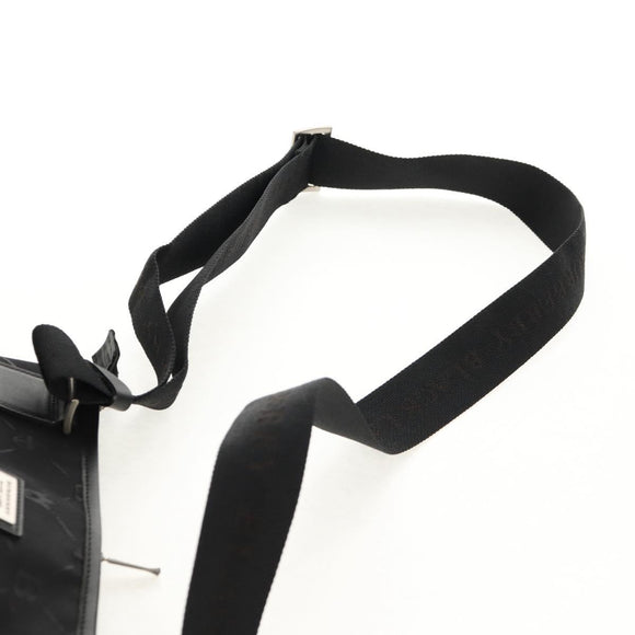 BURBERRY Black label Shoulder Bag Canvas Black Auth 152131
