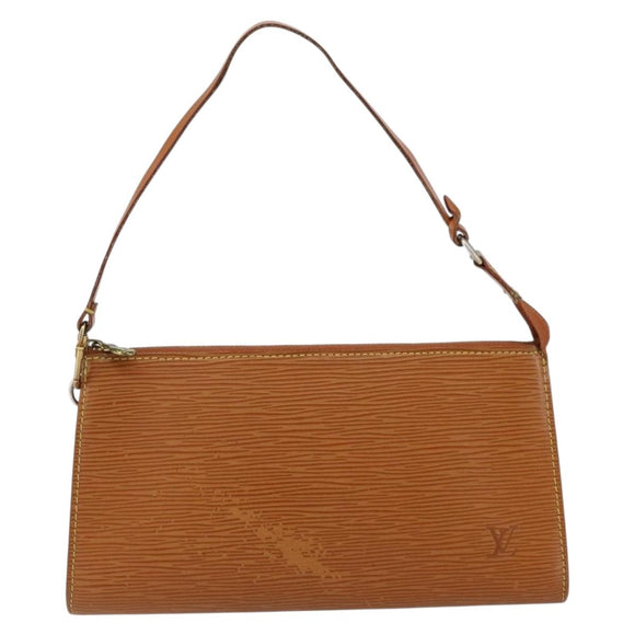 LOUIS VUITTON Epi Pochette Accessoires Accessory Pouch Brown M52953 Auth 152133