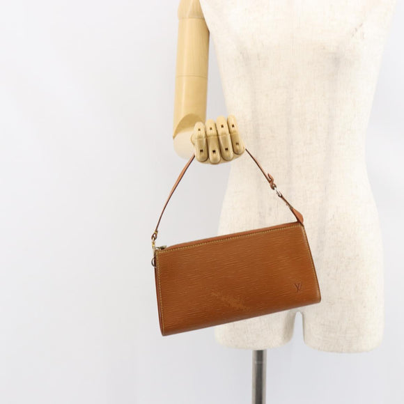 LOUIS VUITTON Epi Pochette Accessoires Accessory Pouch Brown M52953 Auth 152133