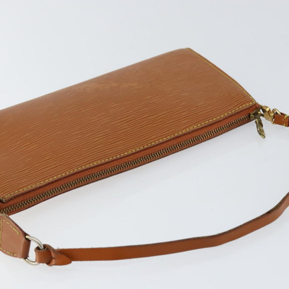 LOUIS VUITTON Epi Pochette Accessoires Accessory Pouch Brown M52953 Auth 152133