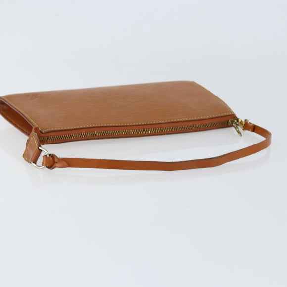 LOUIS VUITTON Epi Pochette Accessoires Accessory Pouch Brown M52953 Auth 152133