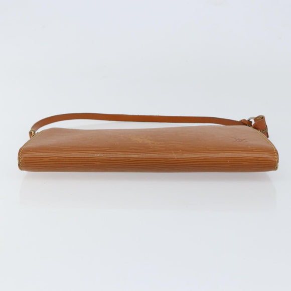 LOUIS VUITTON Epi Pochette Accessoires Accessory Pouch Brown M52953 Auth 152133