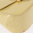 LOUIS VUITTON Monogram Vernis Bell Flower PM Bag Broncorail M91731 Auth 152140-15