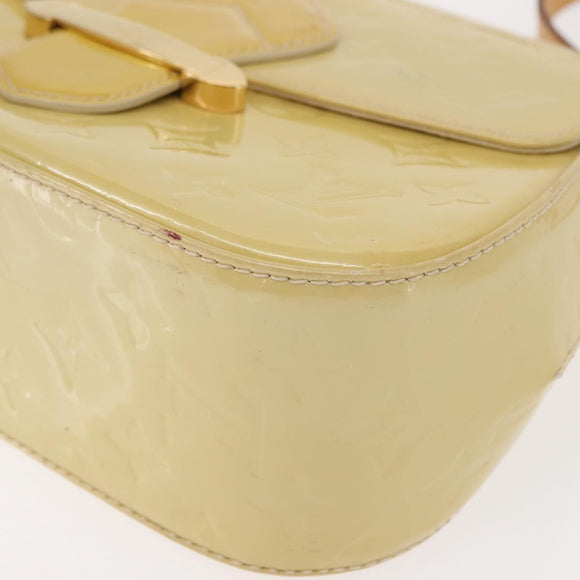 LOUIS VUITTON Monogram Vernis Bell Flower PM Bag Broncorail M91731 Auth 152140