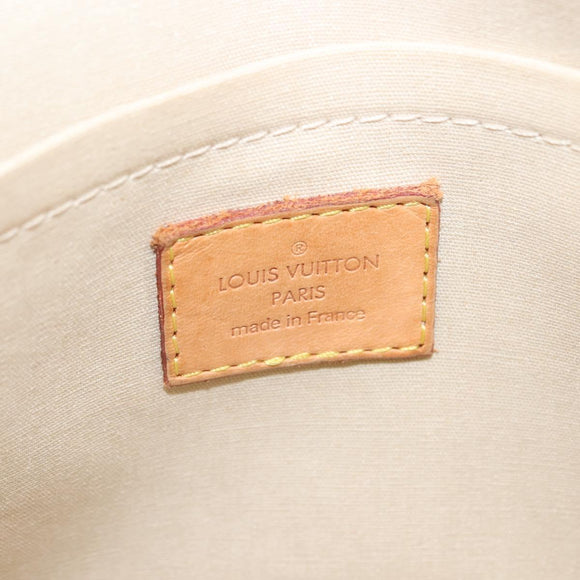 LOUIS VUITTON Monogram Vernis Bell Flower PM Bag Broncorail M91731 Auth 152140