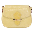 LOUIS VUITTON Monogram Vernis Bell Flower PM Bag Broncorail M91731 Auth 152140-13