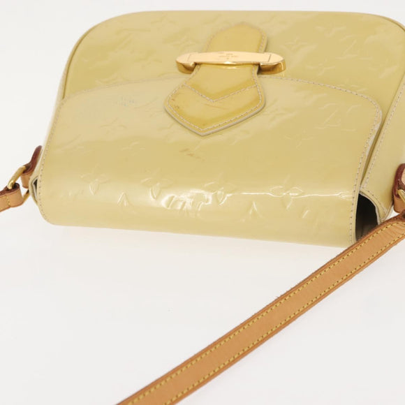 LOUIS VUITTON Monogram Vernis Bell Flower PM Bag Broncorail M91731 Auth 152140