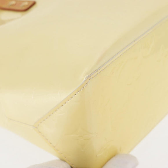 LOUIS VUITTON Monogram Vernis Reade PM Hand Bag Perle M91336 LV Auth 152141