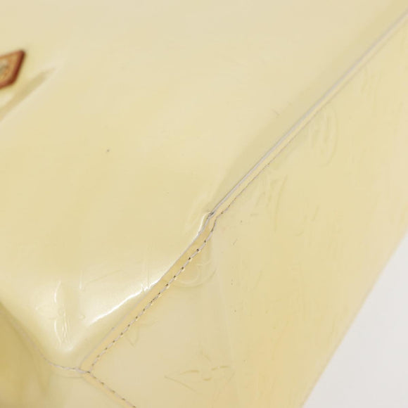 LOUIS VUITTON Monogram Vernis Reade PM Hand Bag Perle M91336 LV Auth 152141