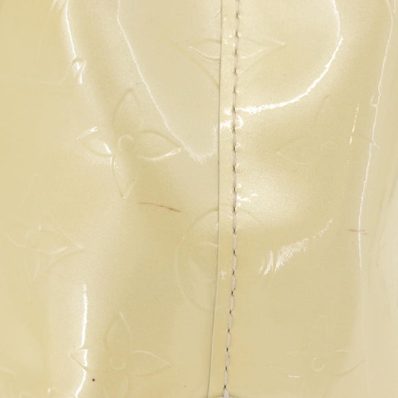 LOUIS VUITTON Monogram Vernis Reade PM Hand Bag Perle M91336 LV Auth 152141