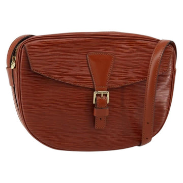 LOUIS VUITTON Epi Jeune Fille MM Shoulder Bag Brown M52153 LV Auth 152144