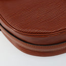 LOUIS VUITTON Epi Jeune Fille MM Shoulder Bag Brown M52153 LV Auth 152144-15