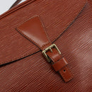 LOUIS VUITTON Epi Jeune Fille MM Shoulder Bag Brown M52153 LV Auth 152144-18