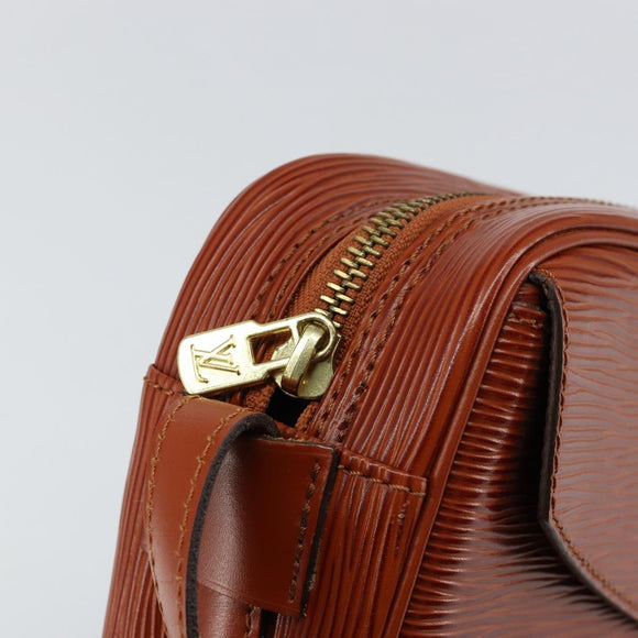 LOUIS VUITTON Epi Jeune Fille MM Shoulder Bag Brown M52153 LV Auth 152144