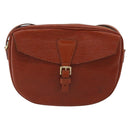 LOUIS VUITTON Epi Jeune Fille MM Shoulder Bag Brown M52153 LV Auth 152144-13