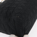 Christian Dior Canage Hand Bag Nylon Black Gold Auth 152146-10