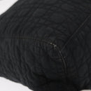 Christian Dior Canage Hand Bag Nylon Black Gold Auth 152146-12
