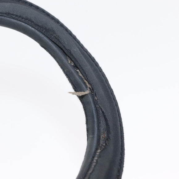 Christian Dior Canage Hand Bag Nylon Black Gold Auth 152146