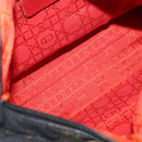 Christian Dior Canage Hand Bag Nylon Black Gold Auth 152146-18