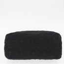 Christian Dior Canage Hand Bag Nylon Black Gold Auth 152146-9