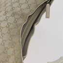 GUCCI Bamboo GG Canvas Hand Bag Suede Beige Silver 001 1705 3006 Auth 152147-6