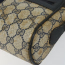 GUCCI GG Supreme Sherry Line Shoulder Bag PVC Navy Gold 68 02 004 Auth 152148-9