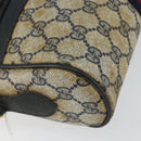 GUCCI GG Supreme Sherry Line Shoulder Bag PVC Navy Gold 68 02 004 Auth 152148-14