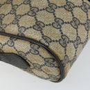 GUCCI GG Supreme Sherry Line Shoulder Bag PVC Navy Gold 68 02 004 Auth 152148-16