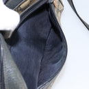 GUCCI GG Supreme Sherry Line Shoulder Bag PVC Navy Gold 68 02 004 Auth 152148-22