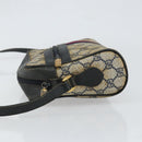 GUCCI GG Supreme Sherry Line Shoulder Bag PVC Navy Gold 68 02 004 Auth 152148-4