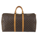 LOUIS VUITTON Monogram Keepall 55 Boston Bag M41424 LV Auth 152151-13