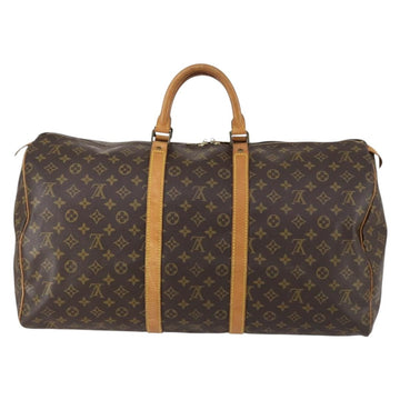 LOUIS VUITTON Monogram Keepall 55 Boston Bag M41424 LV Auth 152151 - 0