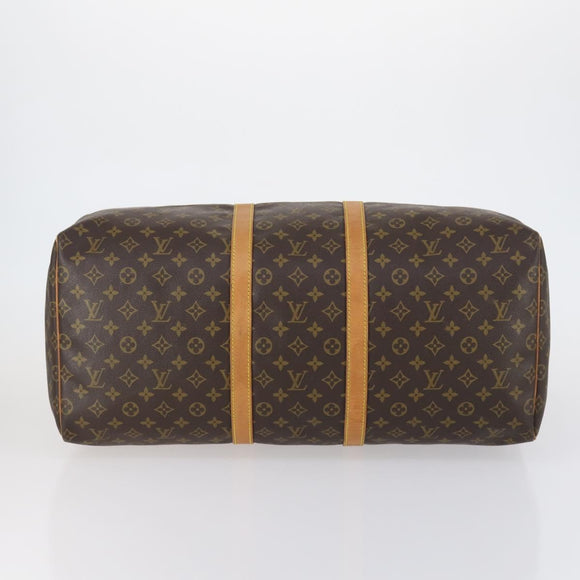 LOUIS VUITTON Monogram Keepall 55 Boston Bag M41424 LV Auth 152151