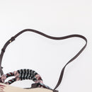 ETRO Tote Bag Canvas 2way White Gold Auth 152152-10