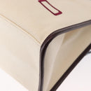 ETRO Tote Bag Canvas 2way White Gold Auth 152152-13