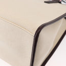 ETRO Tote Bag Canvas 2way White Gold Auth 152152-15