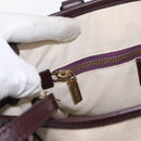 ETRO Tote Bag Canvas 2way White Gold Auth 152152-20