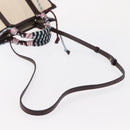 ETRO Tote Bag Canvas 2way White Gold Auth 152152-9