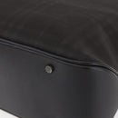 BURBERRY Nova Check Hand Bag PVC Brown Silver Auth 152155-10