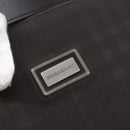 BURBERRY Nova Check Hand Bag PVC Brown Silver Auth 152155-14